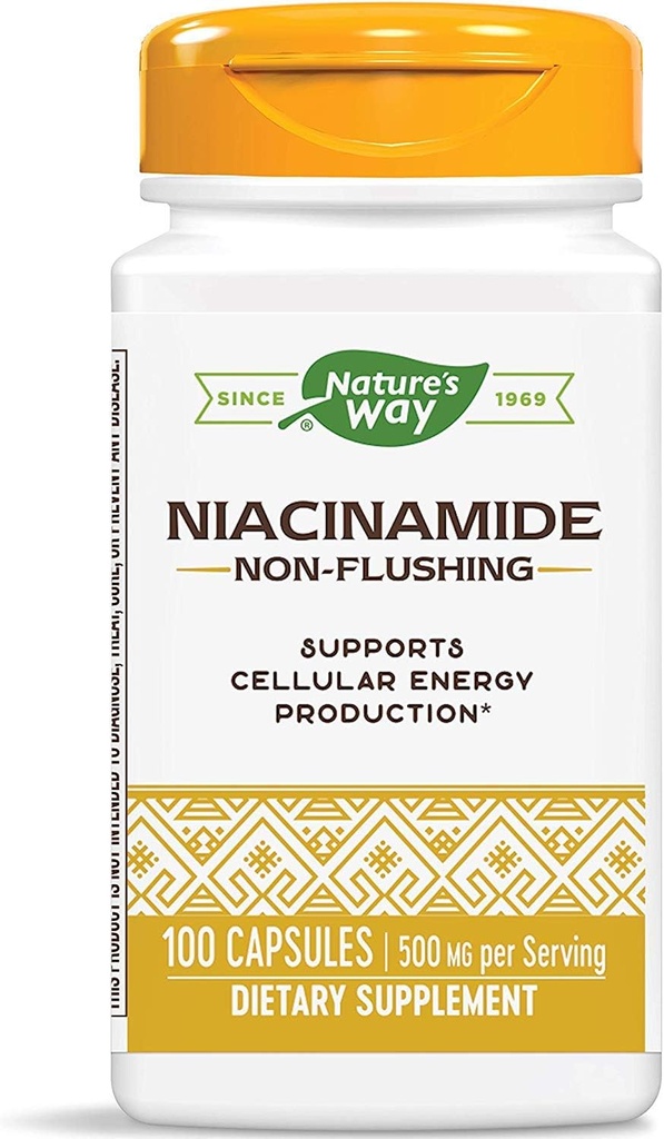 Nature's Way Niacinamide 500mg - 100 Capsules (4 Pack)