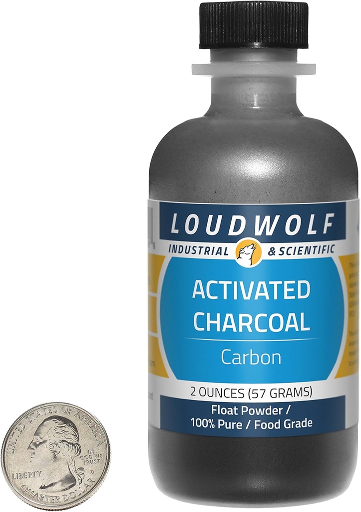 Activated Charcoal/Float Powder / 2 Ounces / 100% Pure Food Grade/Ships Fast from USA