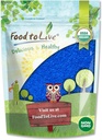 Food to Live Organic Blue Spirulina Powder, 1 Pound – Non-GMO, Pure Raw Blue-Green Algae Extract, Vegan, Non-Irradiated, Great for Juices, Smoothies, Shakes, Drinks, and Food Coloring