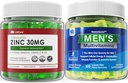 Sugar Free Zinc Gummies 2 Pack + Mens Multivitamins Gummies 1 Pack