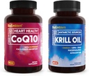 BioEmblem Antarctic Krill Oil Supplement and CoQ10 with BioPerine