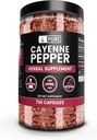 PURE ORIGINAL INGREDIENTS Cayenne Pepper (730 Capsules) No Magnesium Or Rice Fillers, Pure, Lab Verified