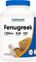 Nutricost Fenugreek Seed 1350mg, 240 Capsules - Gluten Free, Non-GMO, 675mg Per Capsule
