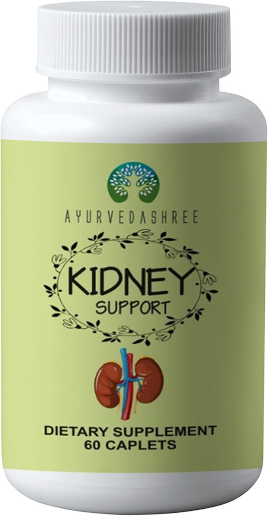 Kidney Support Herbal Supplement - Supports Healthy Kidney Function, Vegan, Gluten-Free - Each Caplet of 1000 MG