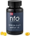 NFO Omega 3 6 9 Salmon Oil [120 Mini Softgels] Premium Norwegian Omega 369 Fish Oil Capsules, High-Potency EPA, DHA & DPA in Natural Triglyceride Form, Complex from Fresh Wild Fish
