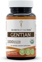 Secrets of the Tribe Gentian USDA Organic Capsules | Certified Organic Vegetarian Capsules, Herbal Dietary Supplement | Gentiana Lutea Dried Root (60 Count)