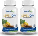 Natural Cure Labs Level Off Anti Spike Formula Glucose Supplement – Capsules for Metabolic Health, Helps Moderate Glucose Spikes, Vegan, Non-GMO, Gluten Free (240 Count (Pack of 2))
