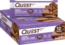 Quest Nutrition Caramel Chocolate Chunk Protein Bar, 20g Protein, 1g Sugar, 4g Net Carbs, Gluten Free, Keto Friendly, 12 Count