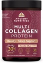 Ancient Nutrition Collagen Powder Protein, Multi Collagen Protein Beauty + Sleep with Vitamin C, Vanilla Chai, Hydrolyzed Collagen Peptides Supports Skin and Nails, Sleep, 16.1oz