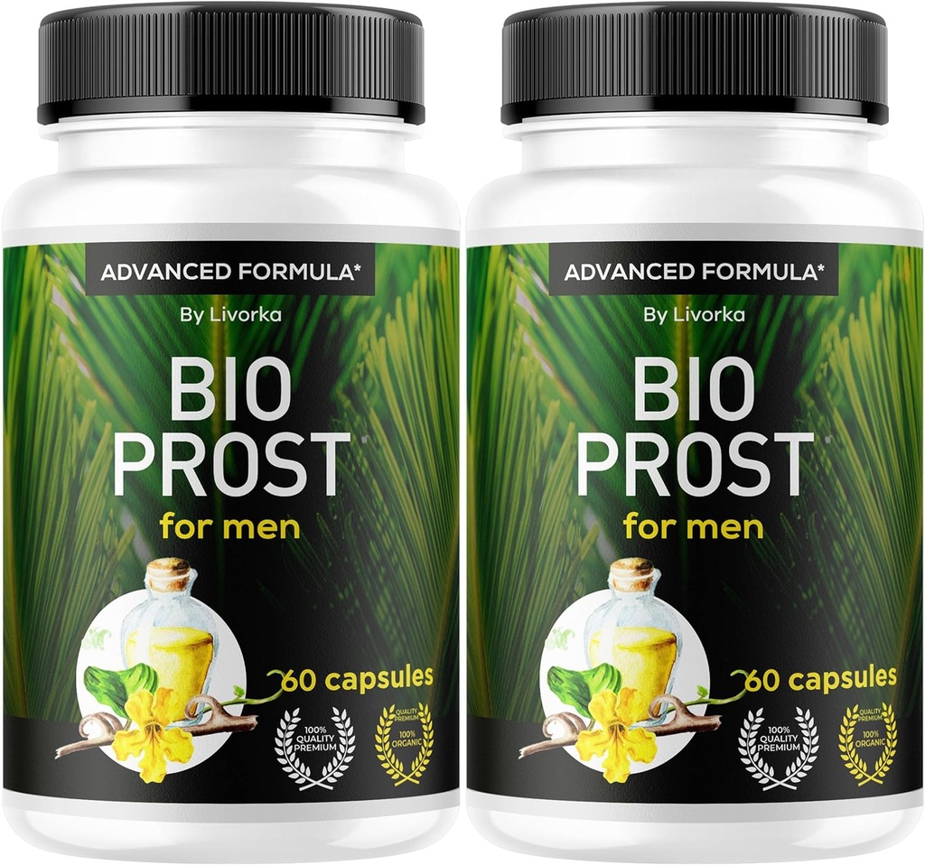 (2 Pack) BioProst For men - Bio Prost For Men, BioProst, Bio Prost, Bio Prost Original, Bio Prost Capsules, BioProst Pills, Original BioProst Supplement Support Formula, 120 Capsules For 2 Months