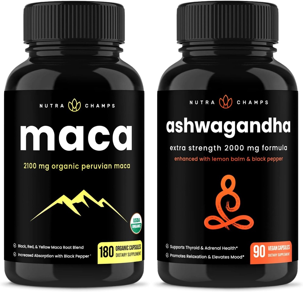 NutraChamps Maca and Ashwagandha Bundle