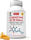 ANDREW LESSMAN Coenzyme Q-10 100 mg 180 Capsules - Essential for Energy Production and Optimum Key Organ Function, Anti-Oxidant Support, Depleted by Aging, Plus B-Complex. Easy to Swallow Capsules