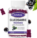 Glucosamine Chondroitin Gummies, Glucosamine Chondroitin with MSM, Elderberry, Turmeric - Joint Support Supplement for Adults, Men & Women, Elderberry Flavored, 60 Count