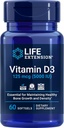 Life Extension Vitamin B12 Methylcobalamin 1mg & Vitamin D3 125 mcg (5000 IU) Supplement Bundle - 60 Count