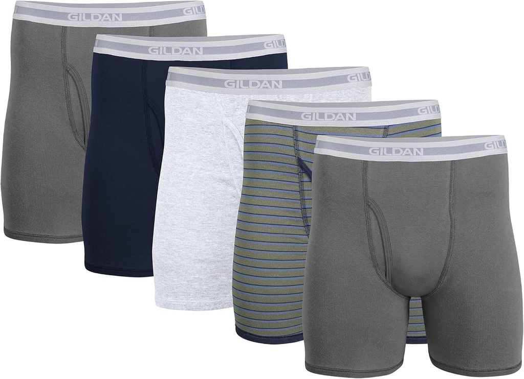 Gildan mens Underwear Boxer Briefs, Multipack