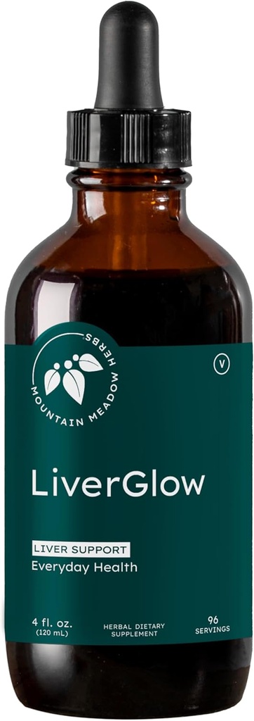 Mountain Meadow Liver Glow (Original Formula), Advanced Detoxifier and Regenerator to Support Liver Health and Function - 4 oz - for a Happy Liver