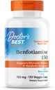 Doctors BEST Benfotiamine 150, Supports Glycemic Balance & Metabolic Response, Non-GMO, Gluten Free, Soy Free, Vegan 120 Veggie Caps