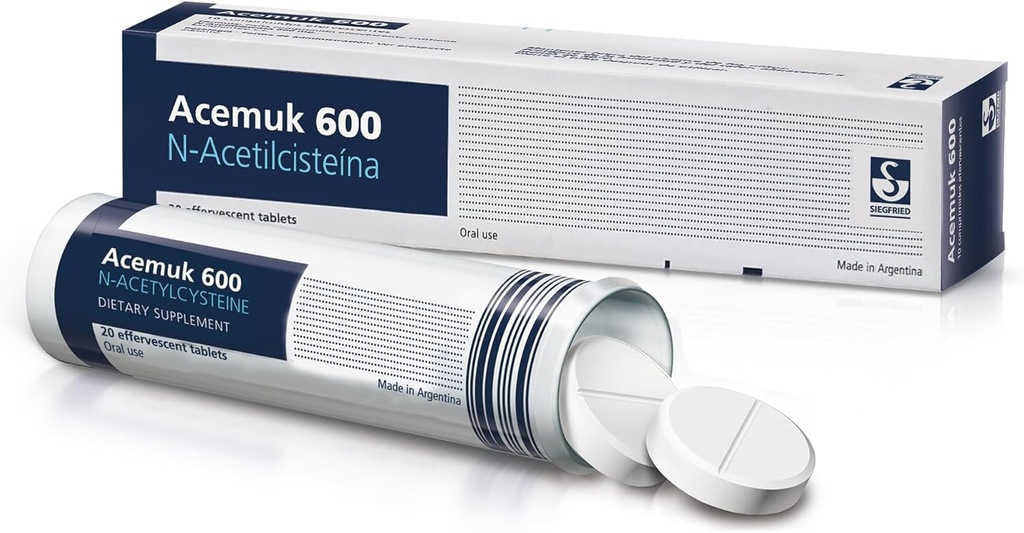 N-Acetylcysteine - NAC 600 mg - nac Supplement n-Acetyl cysteine - Antioxidant & Glutathione Support - 20 Easy-to-Absorb Tablets (1 Pack)