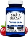 Cranberry Supplement Pills for Women and Men, 30000mg Strength, Urinary Tract Support with Vitamin C, Made in FDA-Registered, NSF-Certified Facility, Overall Health Support, 90 Capsules