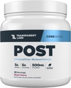 Transparent Labs Post - Post-Workout Recovery Muscle Builder with L-Glutamine, Beta-Alanine and BetaPure Betaine Anhydrous for Muscle Recovery and Muscle Building - 30 Servings, Black Cherry
