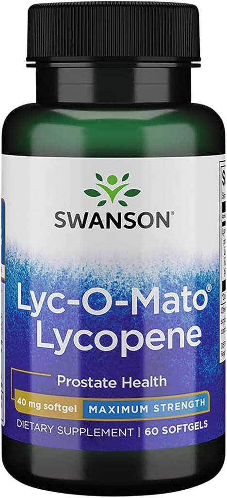 Swanson Super-Strength LYC-O-Mato Lycopene 40 Milligrams 60 Sgels