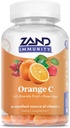 ZAND Immunity Orange Vitamin C Gummies, Wellness and Immune Support Supplement, Chewable Vitamin C w/Citrus Bioflavonoids, Rose HIPS and Acerola, Vegan, Gluten Free, 60-Day Guarantee, 30 Servings