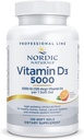 Nordic Naturals Pro Vitamin D3 5000, Orange - 120 Mini Soft Gels - 5000 IU Vitamin D3 - Supports Healthy Bones, Mood & Immune System Function - Non-GMO - 120 Servings