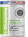 Intestinal Fortitude L-Glutamine L Glutamine Powder - Close Out - Free Form Amino Acid Supplement, Leaky Gut, Made in The USA, Vegan, Unflavored, Non-GMO & Gluten-Free