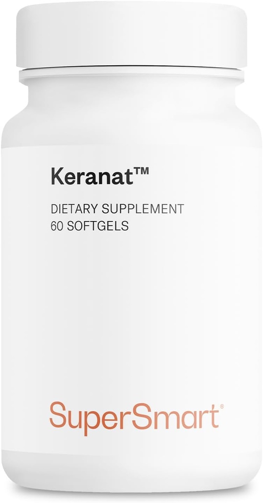 Supersmart - Keranat (Advanced Formula with Biotin) - Hair Supplement for Volume & Growth - Hair Loss Vitamins | Non-GMO & Gluten Free - 60 Softgels