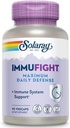SOLARAY Immufight Maximum Daily Defense, All Day Immune Support, Vitamin C, Vitamin D, Zinc, Probiotics, Monolaurin, Acerola & More, Vegan & Gluten Free, 60 Day Guarantee, 30 Servings, 90 VegCaps