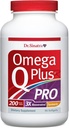 Dr. Sinatra Omega Q Plus PRO – Professional Strength Heart and Healthy Aging Support with 200 mg of CoQ10 and 90 mg of Resveratrol for Optimal Cellular Energy Production (90 softgels)