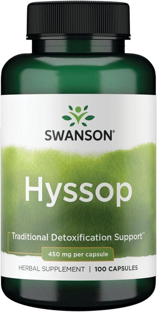 Swanson Hyssop 450 Milligrams 100 Capsules