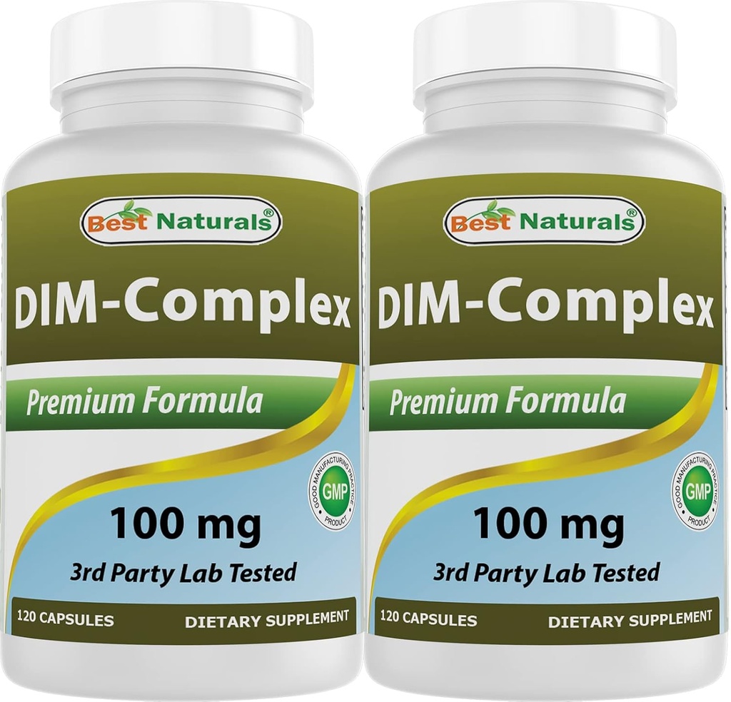 Best Naturals DIM Complex 100 mg 120 Capsules (120 Count (Pack of 2))