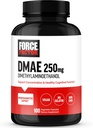 FORCE FACTOR DMAE Supplement for Concentration, Focus, and Healthy Cognitive Function, Brain Supplement & Neurotransmitter Support, Vegan, Non-GMO, 100 Capsules