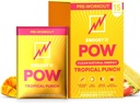 EBOOST POW Natural Pre Workout Powder - 15 Packets, Tropical Punch - Preworkout Energy Booster Gym Supplement Drink Mix for Men and Women - Performance, Joint Mobility Support - Gluten-Free