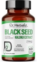 Dr. HERBALIST Black Seed Extract 350mg – 60 Vegan Capsules | 10:1 Extract = 3,500mg Raw Black Seed Powder | Premium Nigella Sativa Supplement | High Thymoquinone | Natural Wellness Support