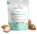 Organic Inulin with FOS Prebiotic Powder, Soluble Fiber for Leaky Gut, Bloating, Digestion, Feed Friendly Bacteria (Probiotics), 1 Scoop Daily, 1 lb (90 Servings)