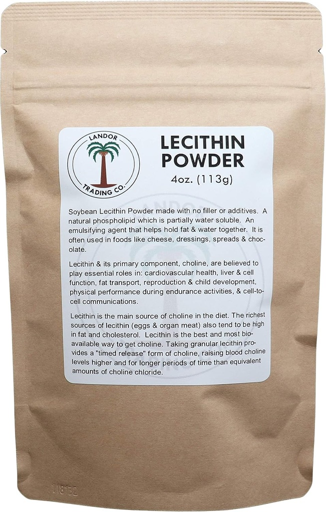 Lecithin Powder (Soybean) - 4 Ounces (113 Grams)