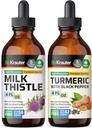 Milk Thistle Tincture 4 Fl. Oz. & Turmeric Tincture 4 Fl. Oz.