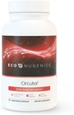 EcoNugenics Circutol: Heart & Blood Pressure Supplement with Nattokinase, L-Carnitine, Hawthorn Berry Extract, Cordyceps & Reishi Mushrooms – Healthy Blood Flow & Nitric Oxide Support – 60 Capsules