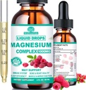 Cortisol Detox for Women & Men w. Super Calm 16-in-1 Magnesium, Theanine, Ashwagandha, St Johns Wort, Lemon Balm, Cortisol Wellness Liquid Drops for Balanced Cortisol, Harmone Balanced & Relaxation