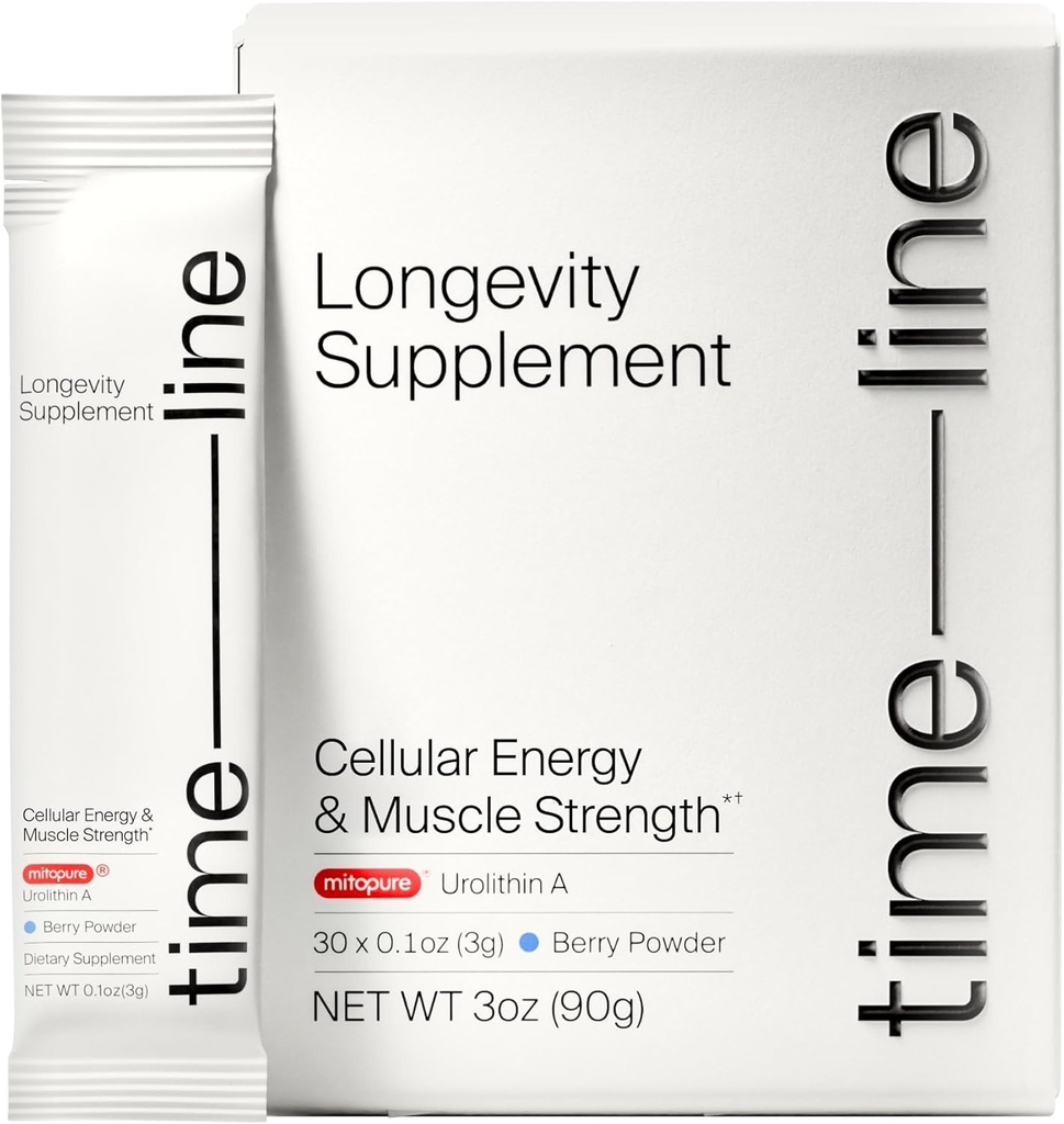 Timeline Mitopure Urolithin A Supplement Powder - Clinically Proven Support for Healthy Aging and Cellular Renewal - Mitoceutical for Muscle Support and Longevity