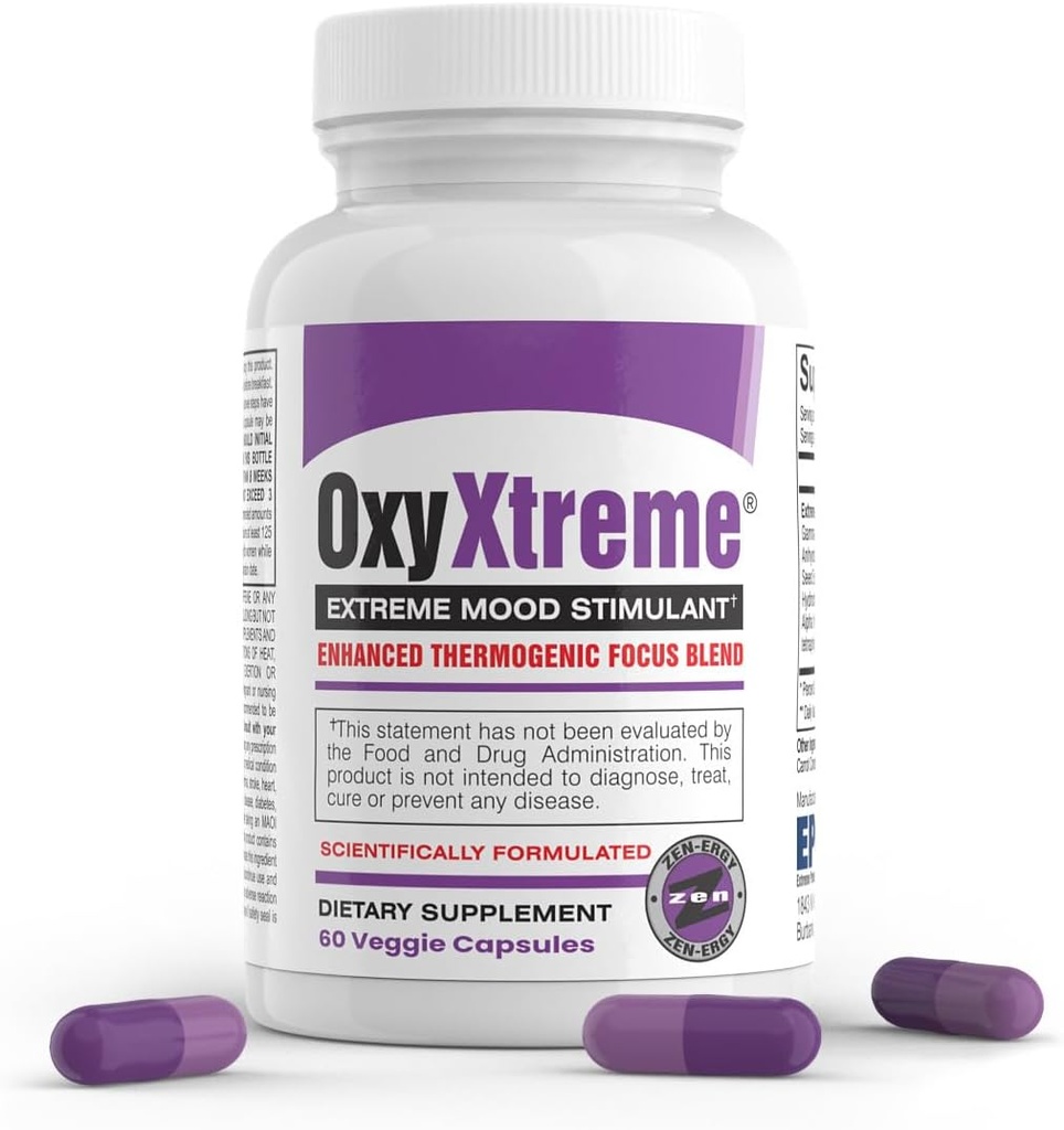Oxy Xtreme by EPG is a Feel-Good Energy Product That has The Look and Feel of The Old Oxy Elite Pro. Ignited by GABA Caffeine and Yohimbe. 60 Veggie Capsules