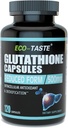 ECO-TASTE Glutathione Supplement, 98% Purified – Reduced Form, 120 Capsules