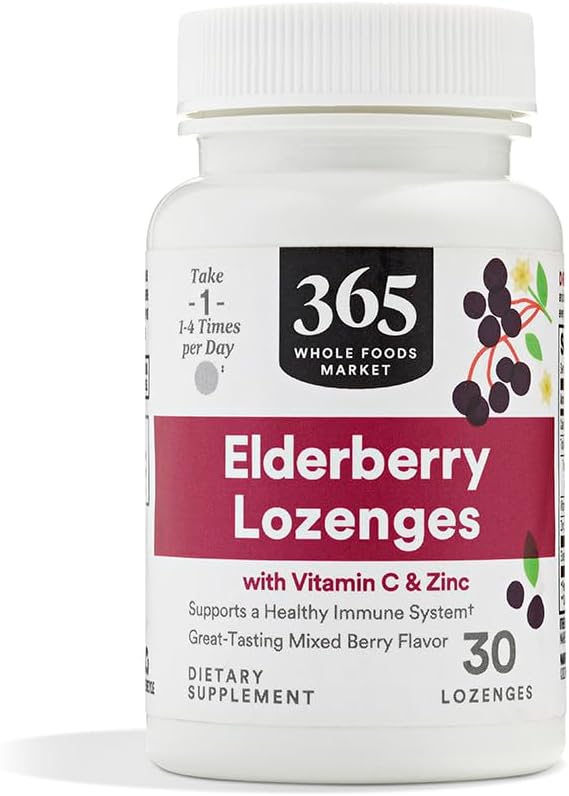 365 by Whole Foods Market, Elderberry & Zinc Lozenges, 30 ct