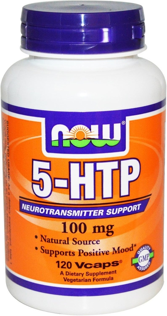 Now Foods, 5-HTP 100 mg Vegetarian, 240 Capsules (120 x 2 Pk)