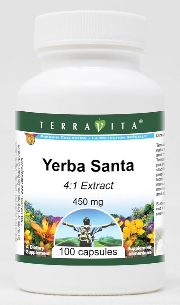 Yerba Santa 4:1 Extract - 450 mg (100 Capsules, ZIN: 420596)