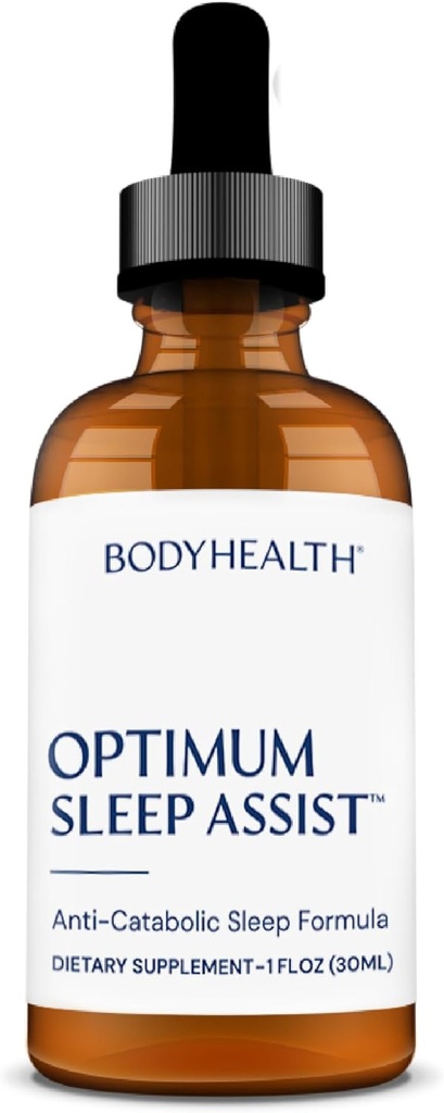 BodyHealth Optimum Sleep Assist, Natural Sleep Aid Vitamin with Melotonin and B6 for Adults, Supplement to Support Sleeping - 30 Servings