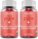 WellPath Pure ACV Gummies (2 Pack) - Apple Cider Vinegar with Mother - USDA Organic Gummy with Ginger for Gut Health | Vegan, Non-GMO, 120 Ct