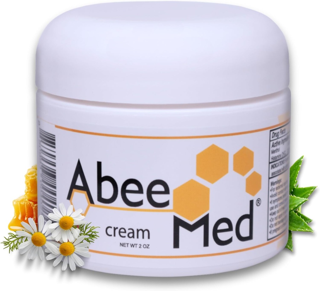 Bee Venom Cream - Natural Apitoxin with Bee Pollen, Chamomile, Menthol - Bee Venom Joint Cream for Muscle, Bone & Joints, Quick Relief, Sprains, Strains - Extra Strength Formula - 2oz